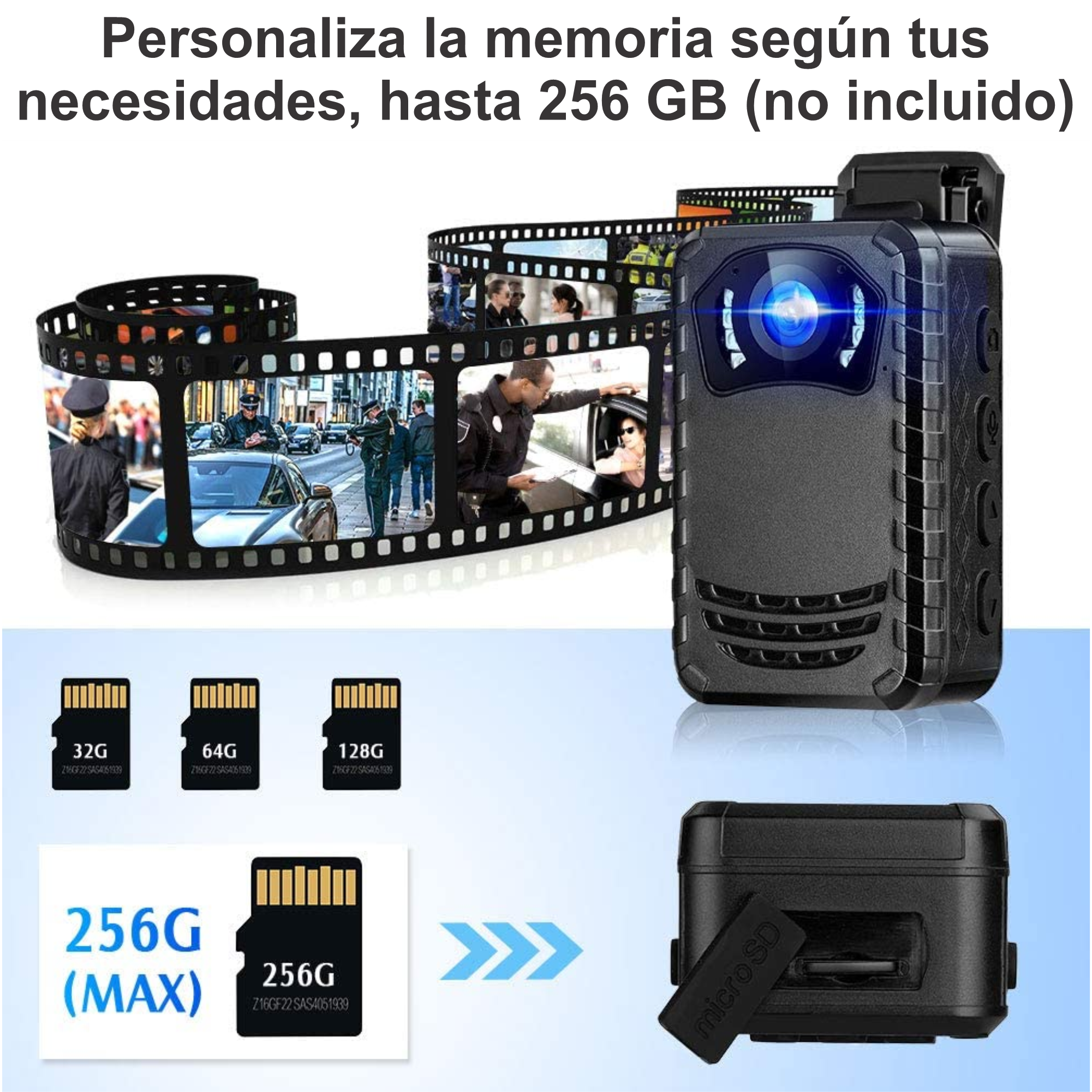 Camara Para Policia Corporal N9 Full Hd Vision Nocturna.