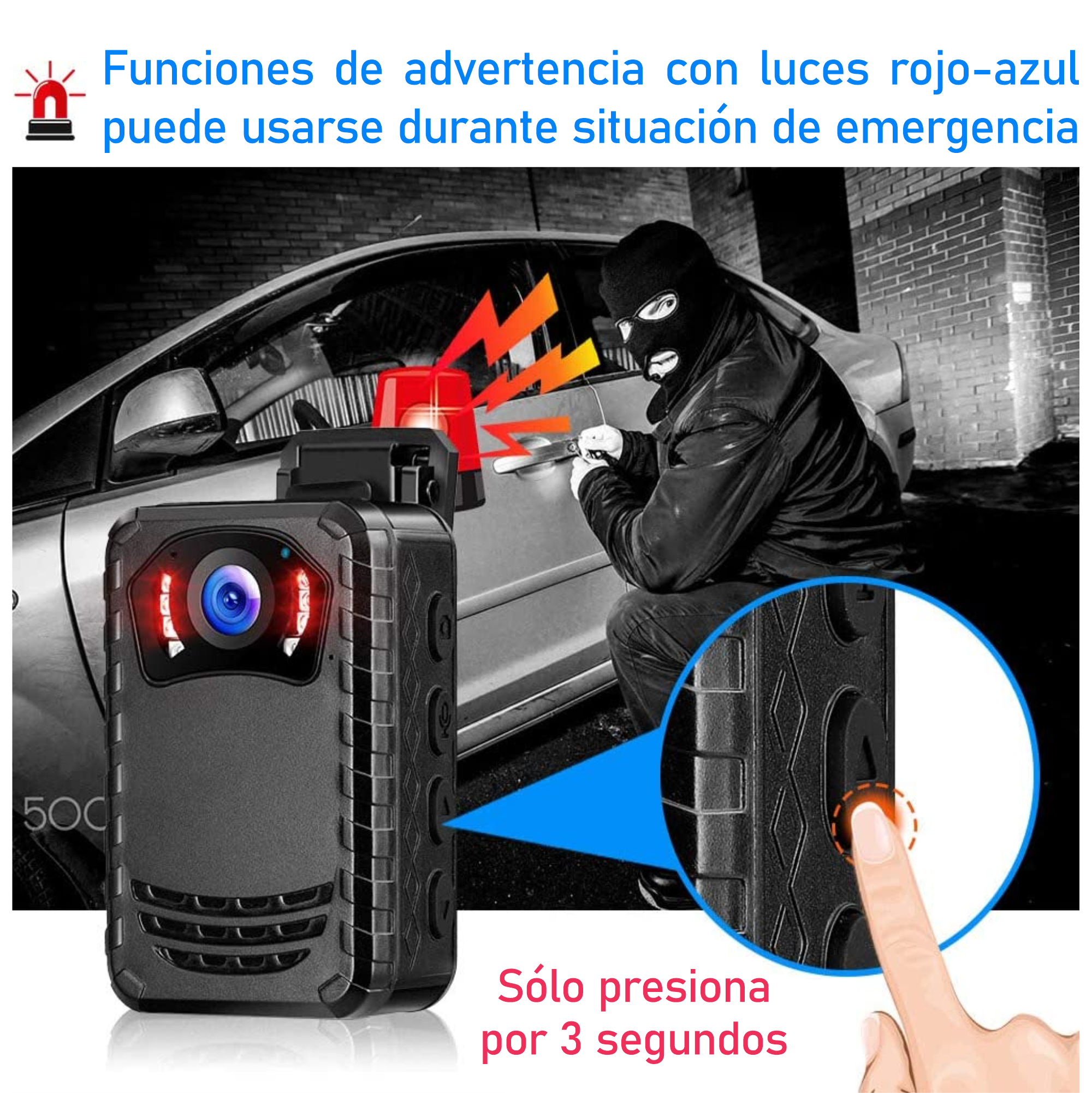 Camara Para Policia Corporal N9 Full Hd Vision Nocturna.