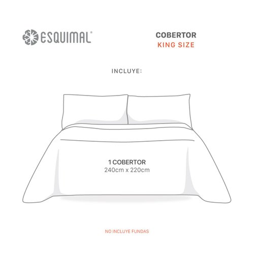 Cobertor King Size Suave Liso Cobija Invernal Ligero para Todo el Año Bronce Café ESQUIMAL.