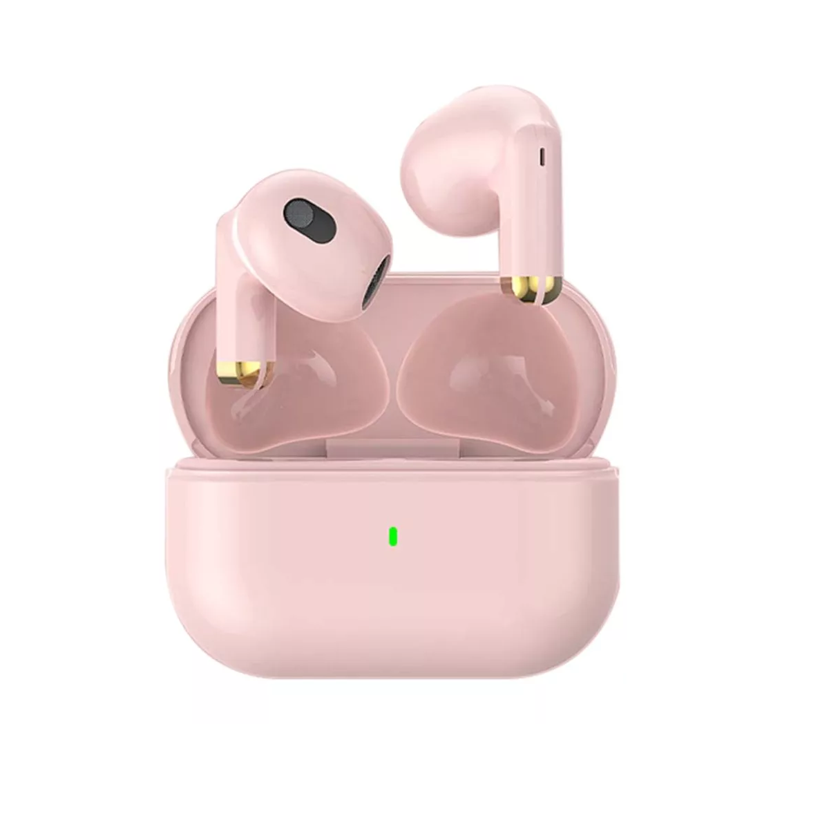 Audífono in-ear inalámbrico Bluepods Mini 1 rosa con luz LED