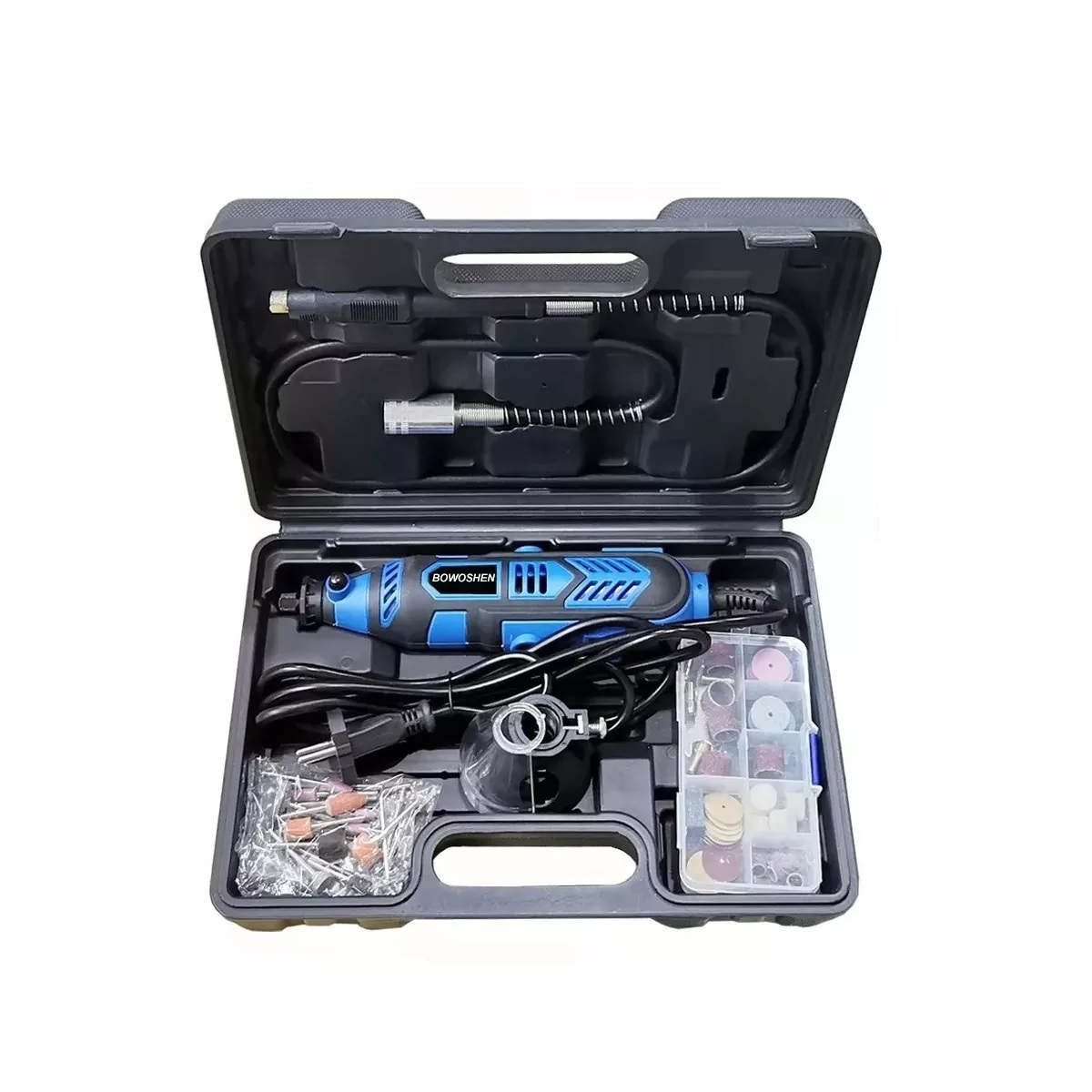 Mini Taladro Mototool Para Cortar Lijar Pulir Azul Rey /Negro