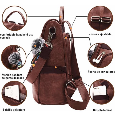 Mochilas cafes para mujer hotsell