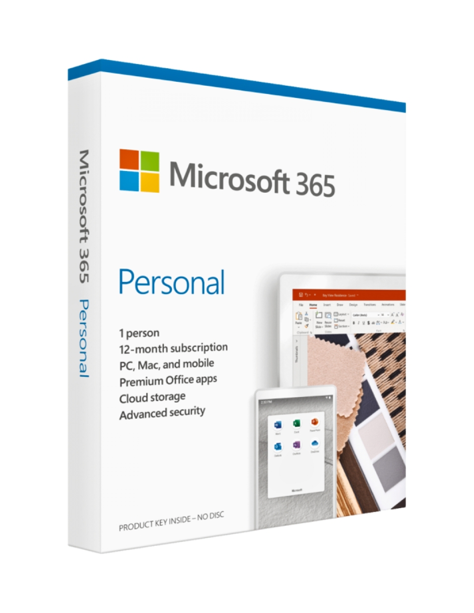 MICROSOFT OFFICE 365 PERSONAL - 12 MESES.