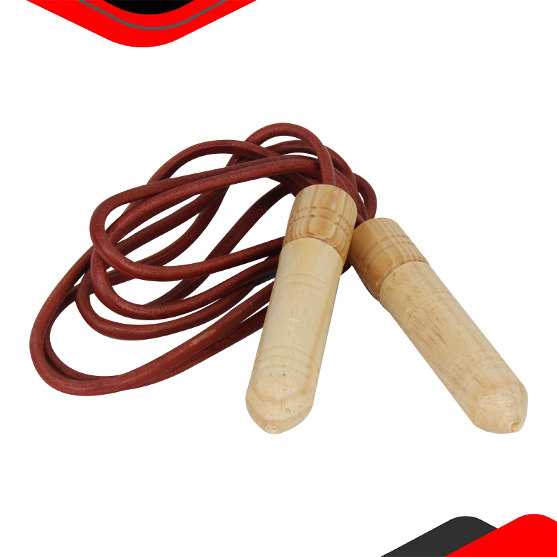 Cuerda Para Saltar Fire Sports Cuero Piel Con Balero 2.7m