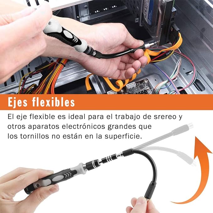 KAMYSEN Destornilladores de Precisión Set de Precisión 115 en 1,Juego de Destornilladores,Herramientas de Reparación para Smartphone, PC,Portátil, Laptop, Reloj, Juguetes, Gafas, Destornillador Gafas.