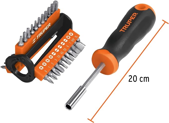 Truper DMP-33, Desarmador multipunta, con 33 puntas.