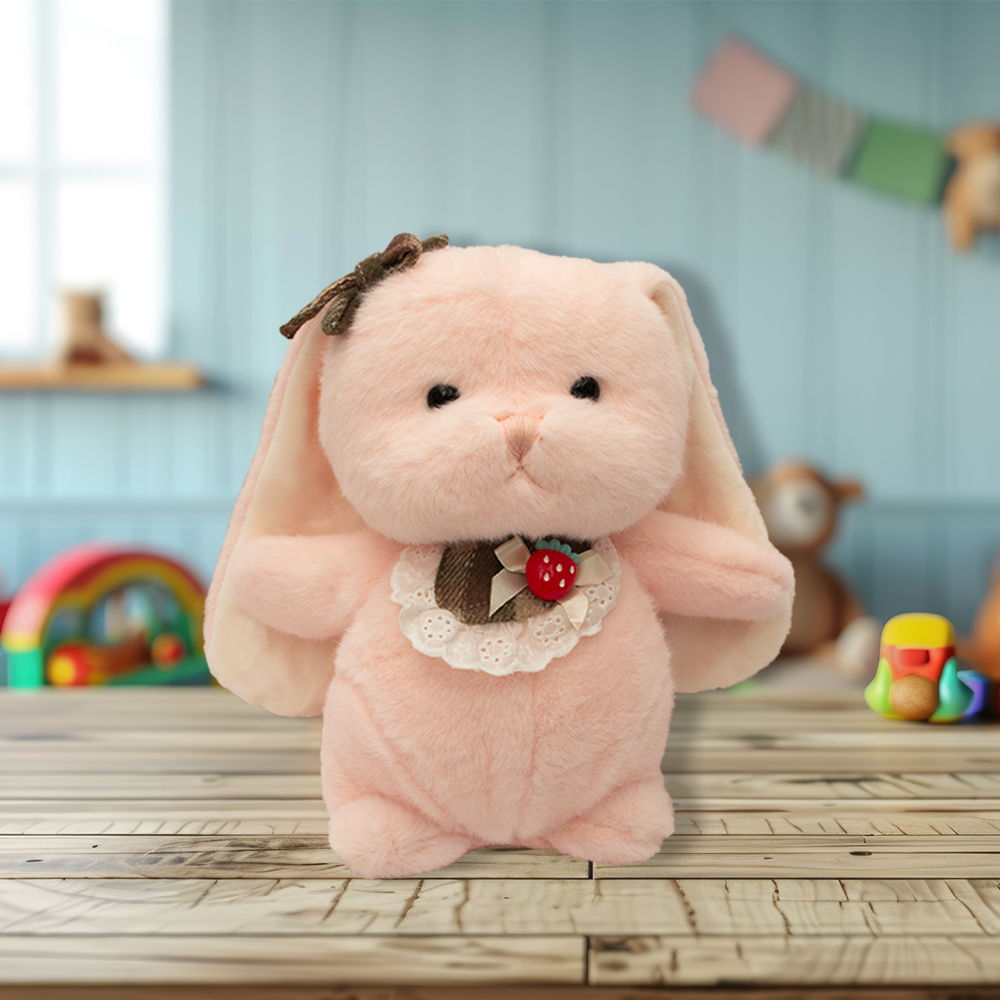 Bonito Conejito con orejas Largas de Peluche Ultra suave y Esponjoso de 21 cm Compañero de Juego y Siesta Materiales Suaves de Lujo.