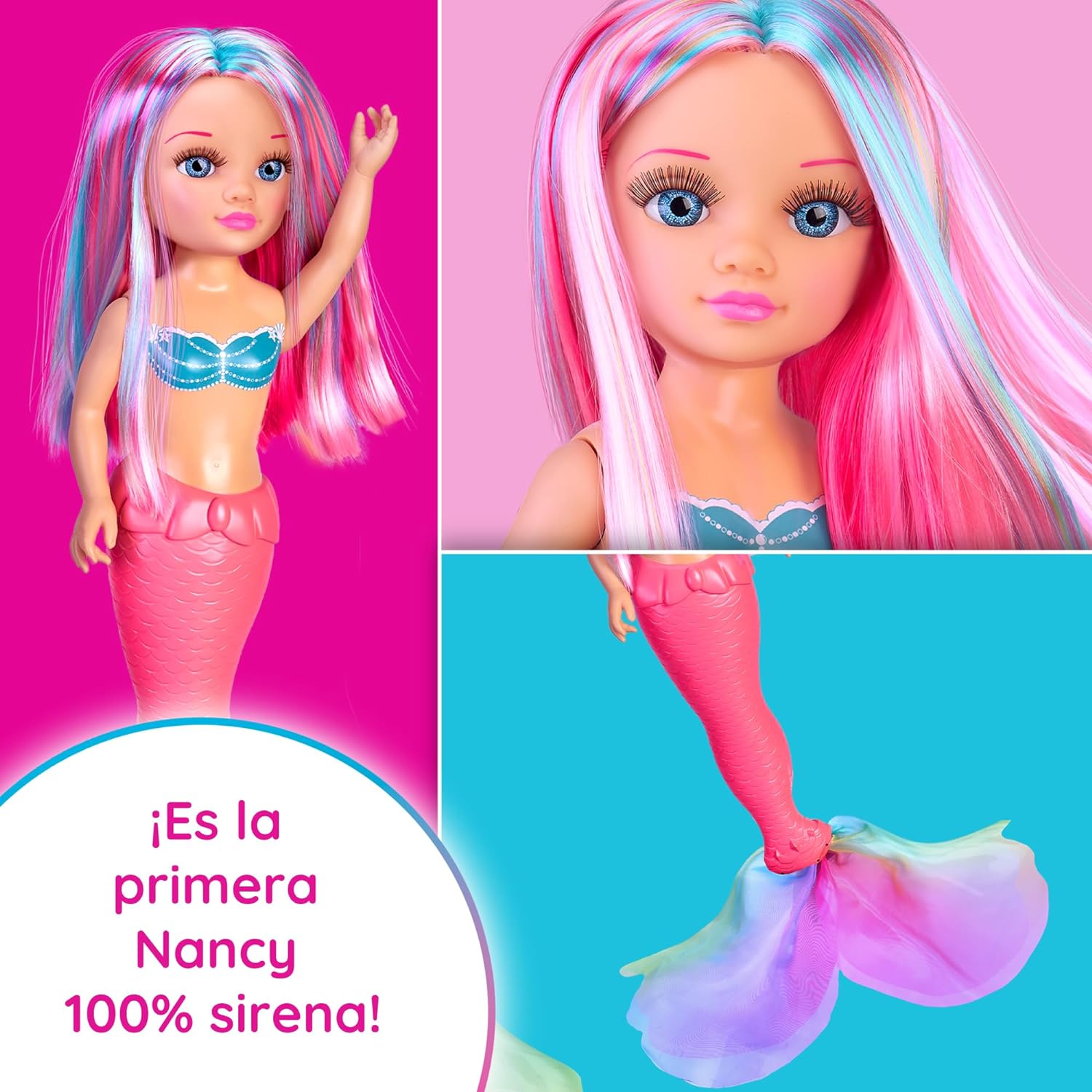  Nancy Muñeca Sirena Coral .