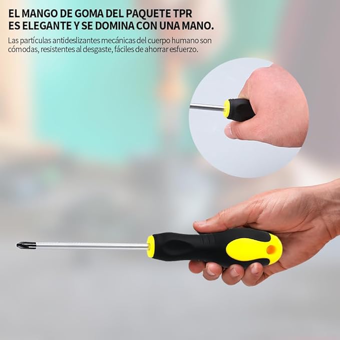 10PCS Juego de Desarmadores-Destornilladores de Precisión Extraíble Profesional Magnética Kit de Herramientas de Reparación para Computadora Móvil Teléfono Inteligente Consola de Juegos.