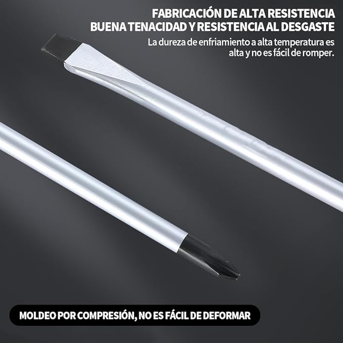 10PCS Juego de Desarmadores-Destornilladores de Precisión Extraíble Profesional Magnética Kit de Herramientas de Reparación para Computadora Móvil Teléfono Inteligente Consola de Juegos.