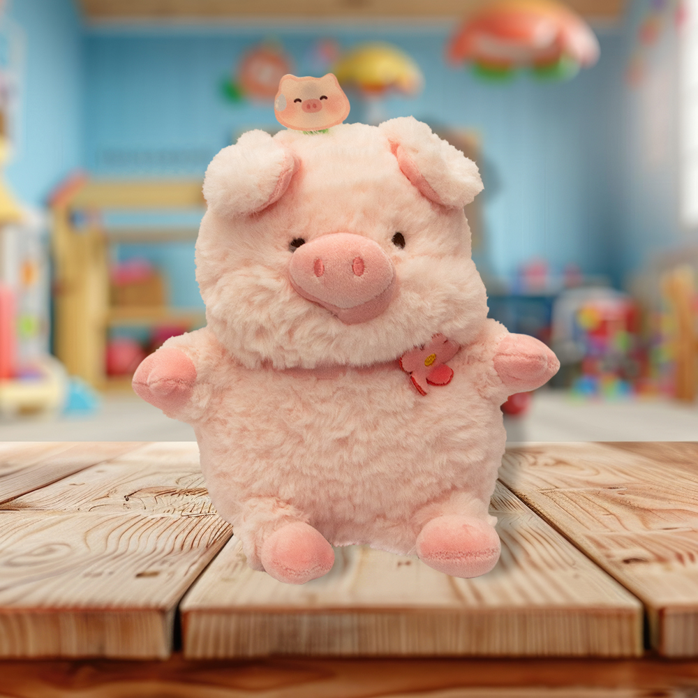 Bonito Puerquita de Peluche Ultra suave y Esponjoso de 21 cm Compañero de Juego y Siesta Materiales Suaves de Lujo.