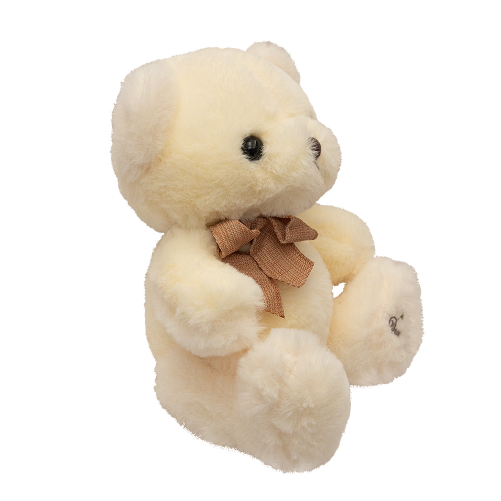 Bonito Osito con Moño de Peluche Ultra suave y Esponjoso de 20 cm Compañero de Juego y Siesta Materiales Suaves de Lujo