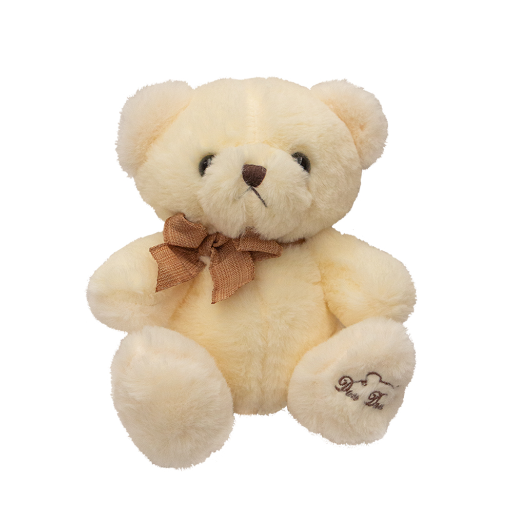 Bonito Osito con Moño de Peluche Ultra suave y Esponjoso de 20 cm Compañero de Juego y Siesta Materiales Suaves de Lujo