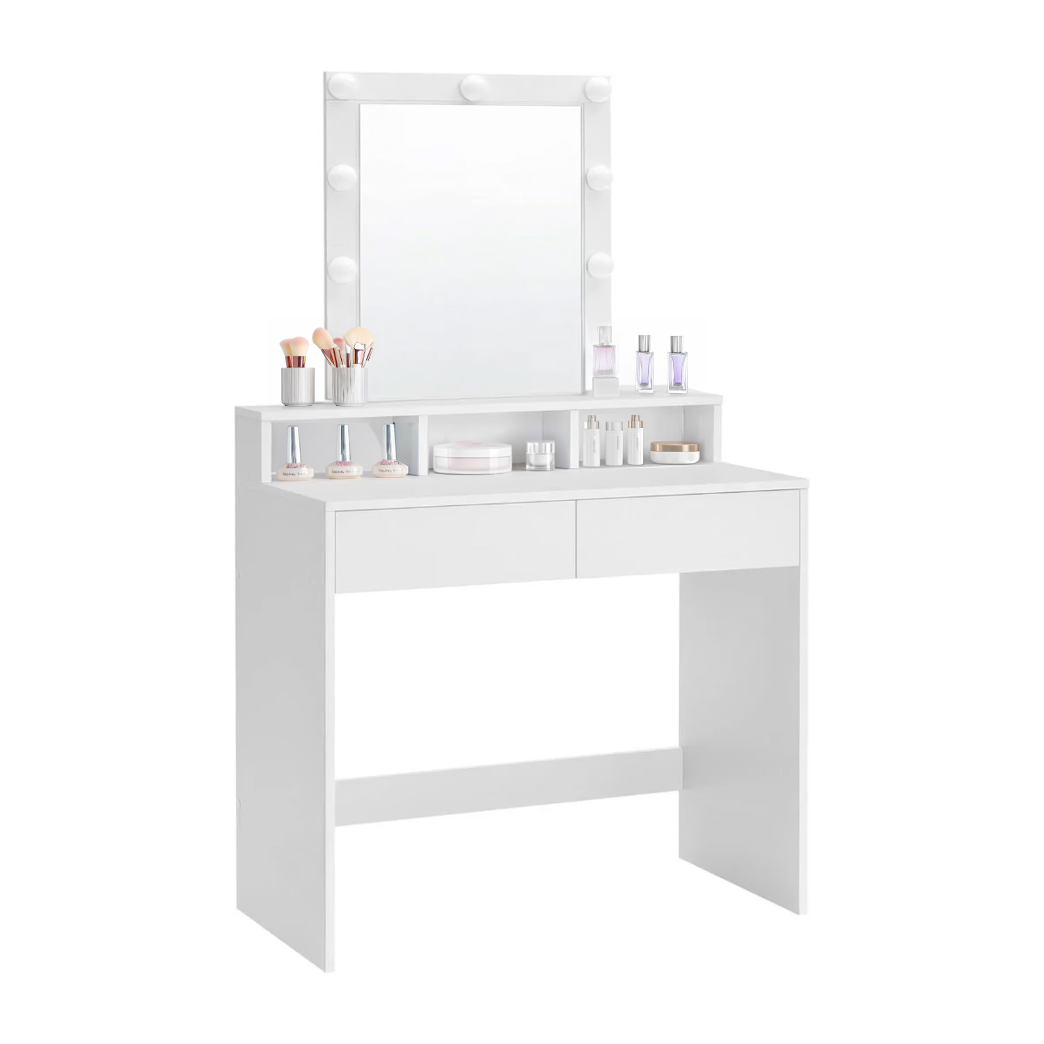 Tocador con Espejo y Luces LED Brillo Ajustable Bossa Amelie.