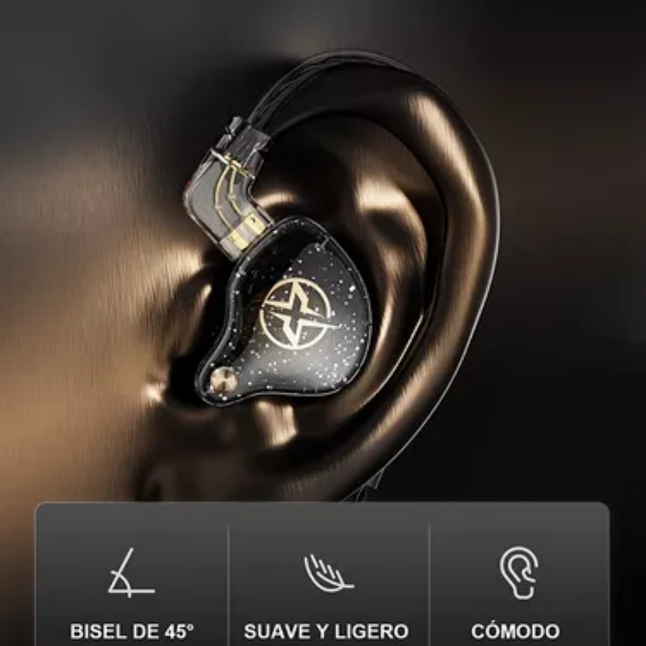 Audífonos In-ear Monitor Con Micrófono 3m Cable Para Xbox Ps