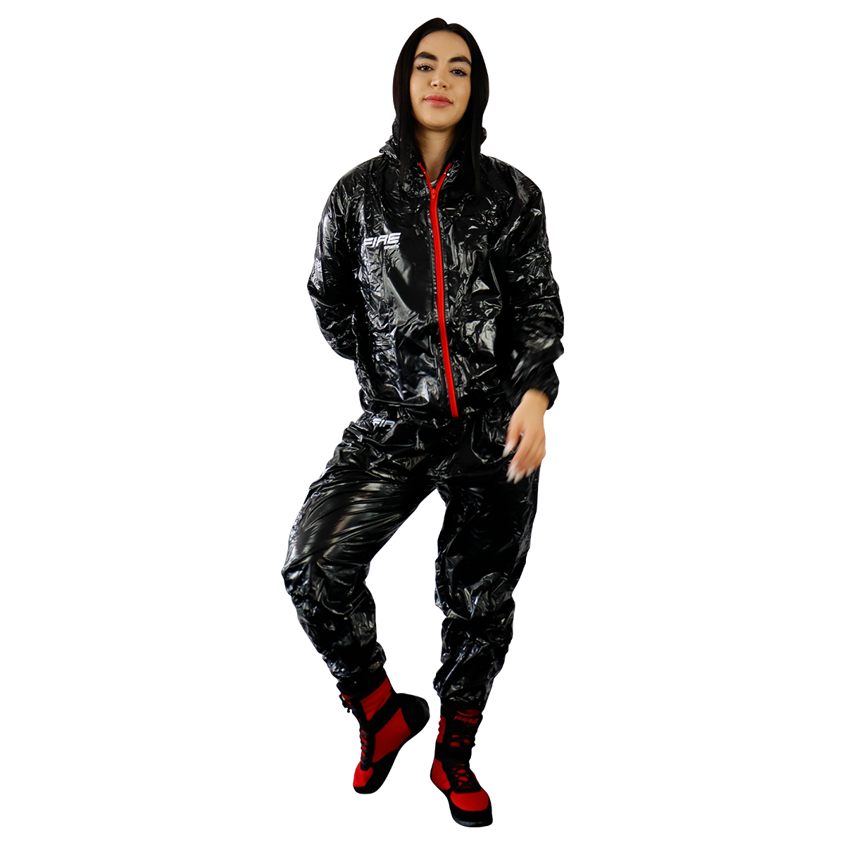 Traje sauna Fire Sports para ejercicio Negro.