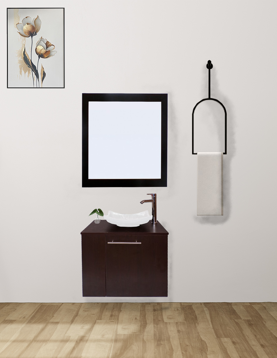 Gabinete Para Baño Con Espejo Decorativo 60x50 Decomobil