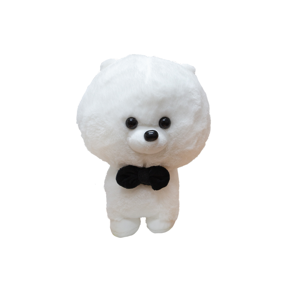 Bonito Pareja de Perrito Pomerania de Peluche Ultra suave y Esponjoso de 22 cm Compañero de Juego y Siesta Materiales Suaves de Lujo.
