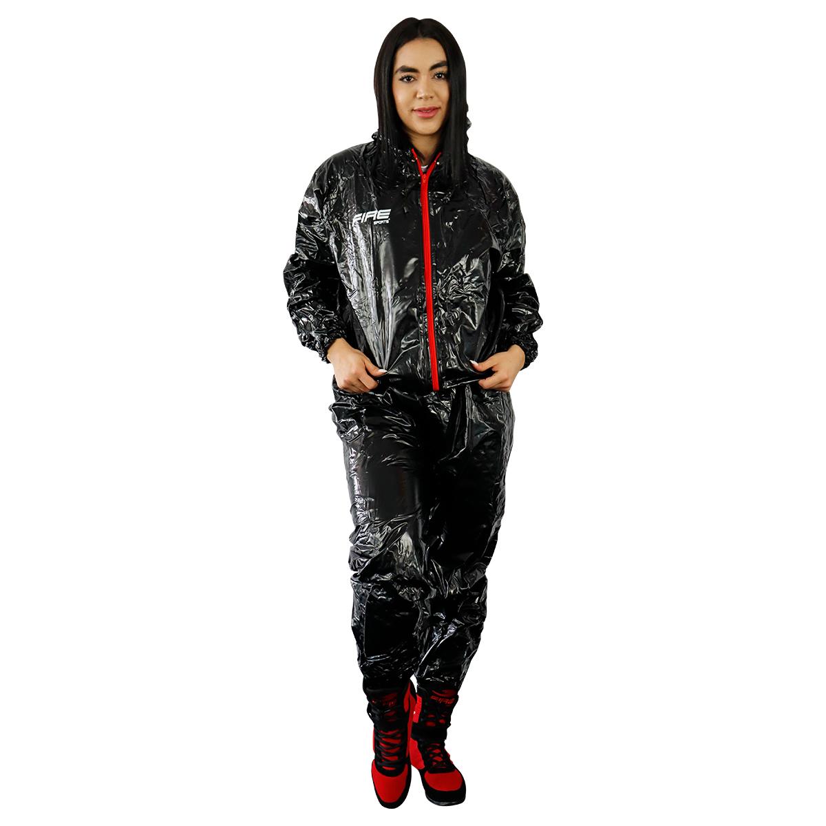 Traje sauna Fire Sports para ejercicio Negro.