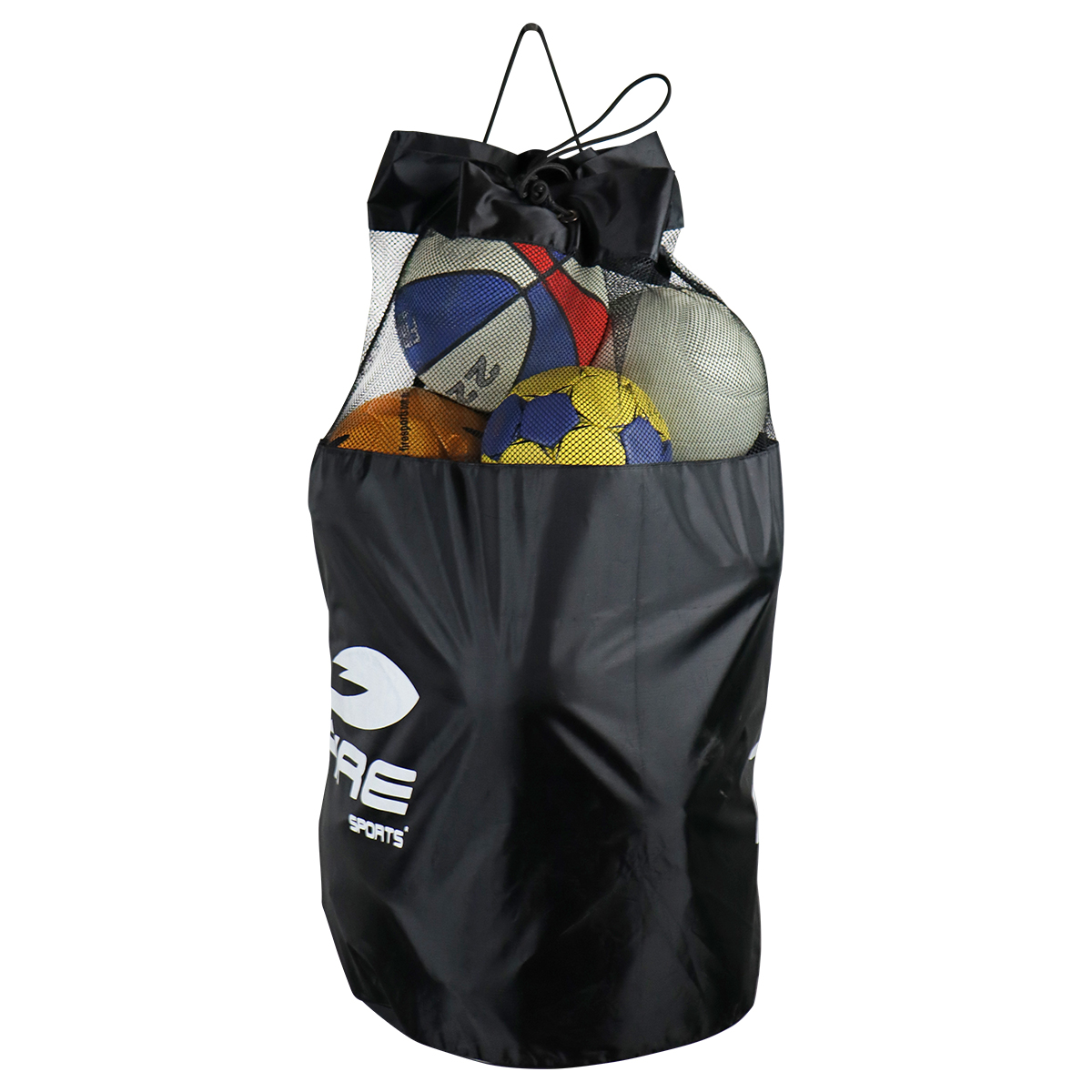 Maleta Vertical Fire Sports Balonera Color Negro 12-15 balones
