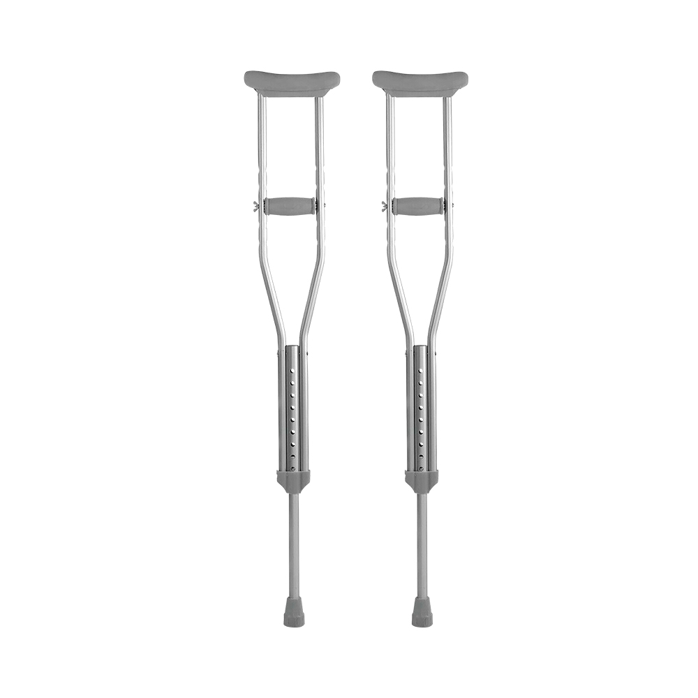 Muletas Auxiliares De Aluminio Ajustables Medianas 9 Niveles.