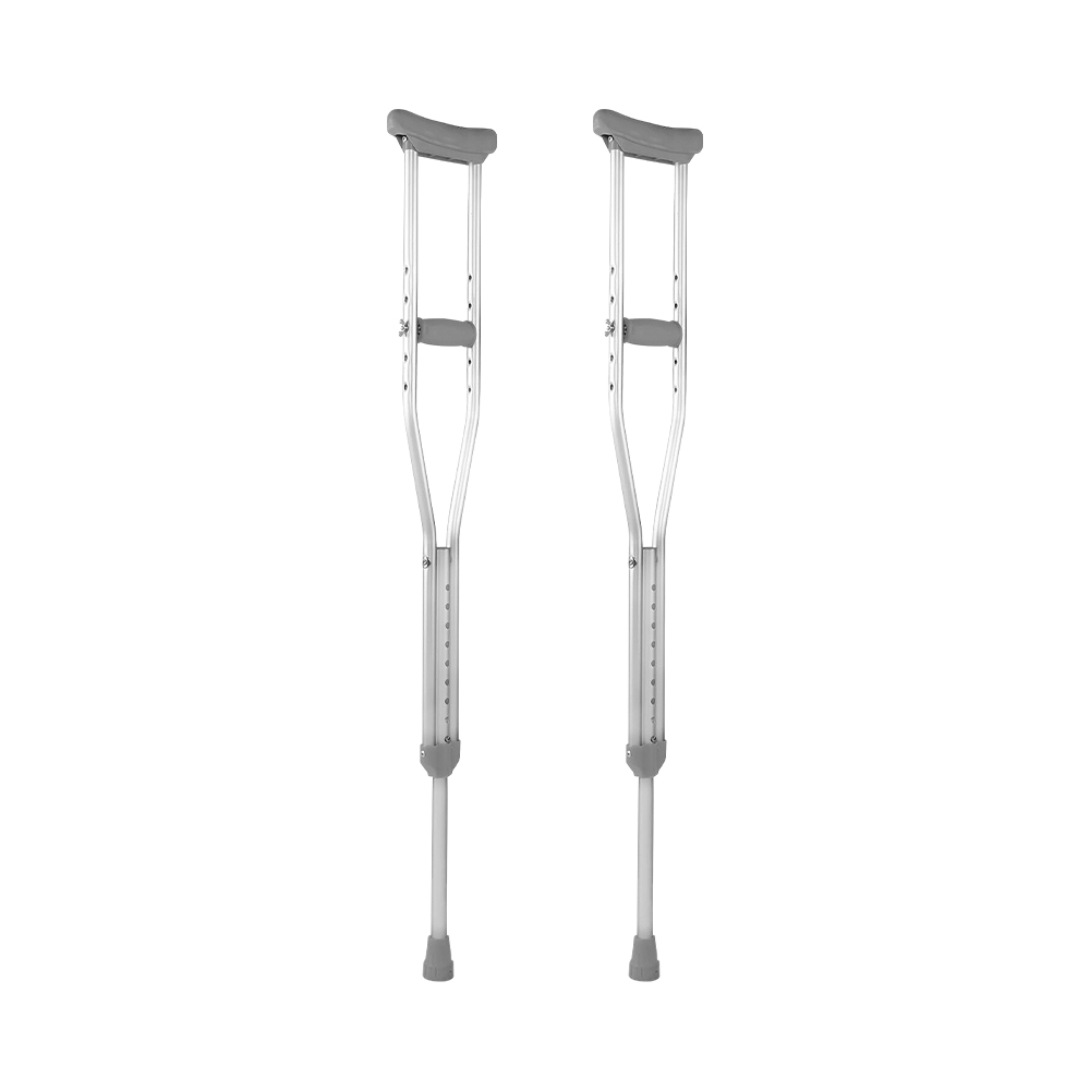 Muletas Auxiliares De Aluminio Ajustables Medianas 9 Niveles.