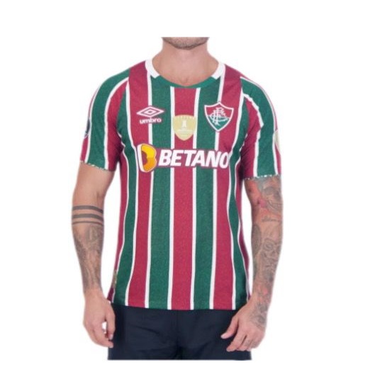 Nuevo! Jersey Fluminense de Brasil 2024 Titular Local Parche Campeon Copa Libertadores Talla M.