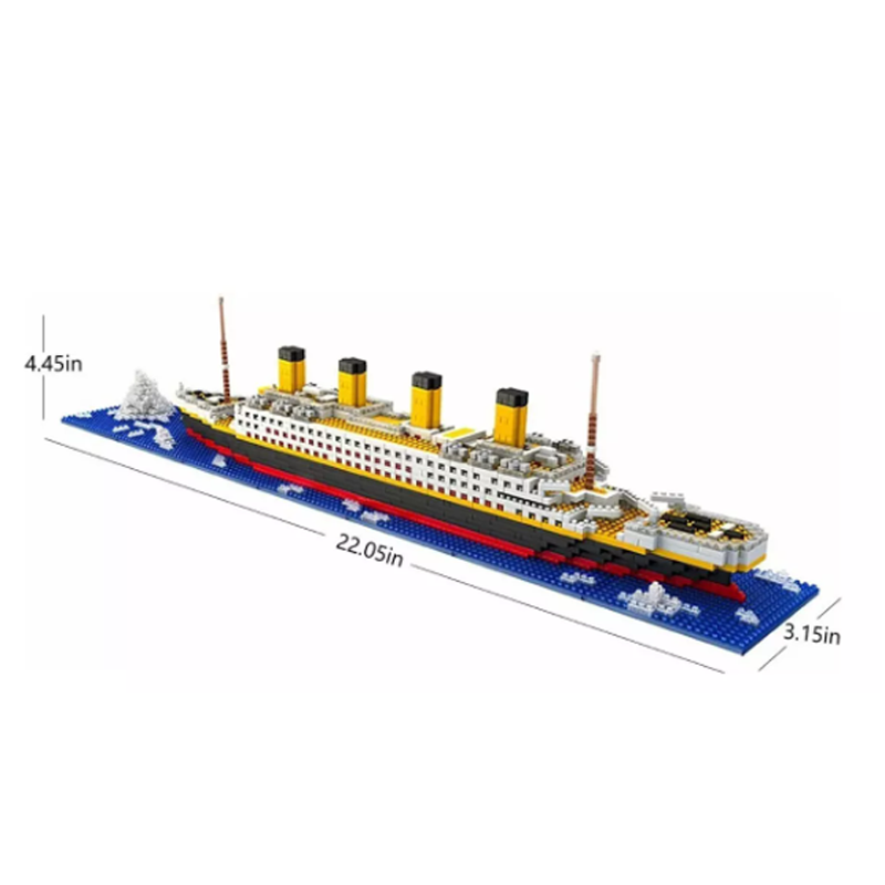 Puzzle 3d Titanic Maquetas Barco 688 Pzs Juguetes Bloques