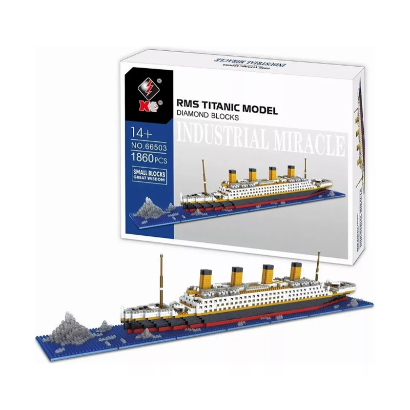 Puzzle 3d Titanic Maquetas Barco 688 Pzs Juguetes Bloques