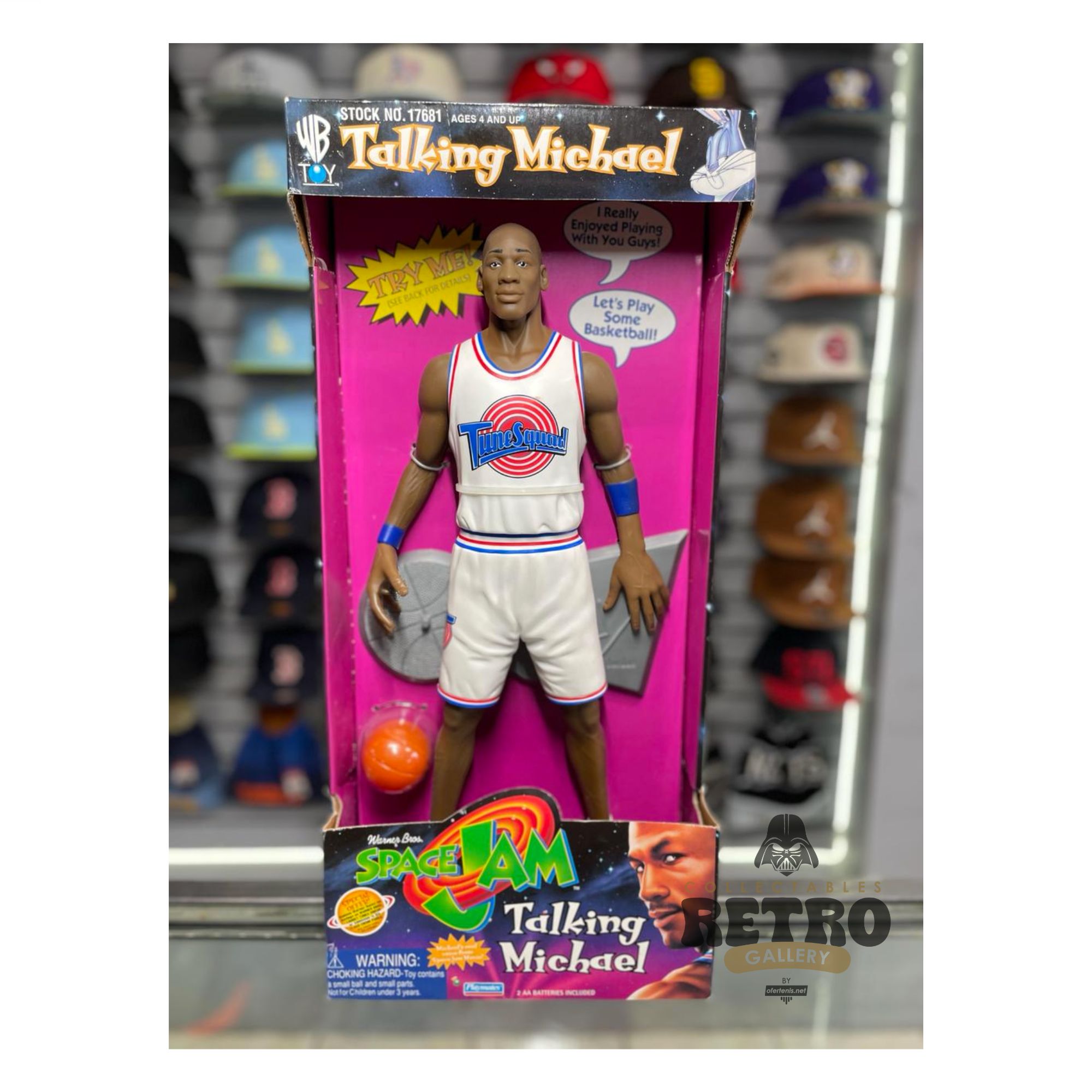 Figura electrónica de 15 pulgadas Michael Jordan Película de 1996
