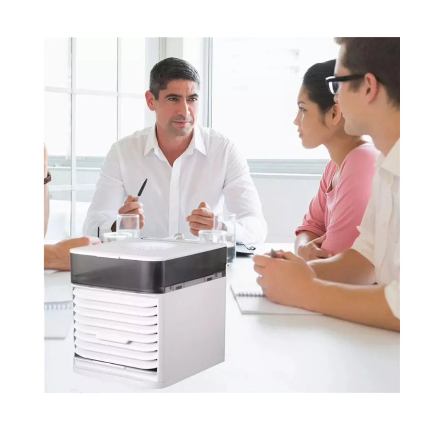 Ventilador enfriador aire con agua mini portatil USB.