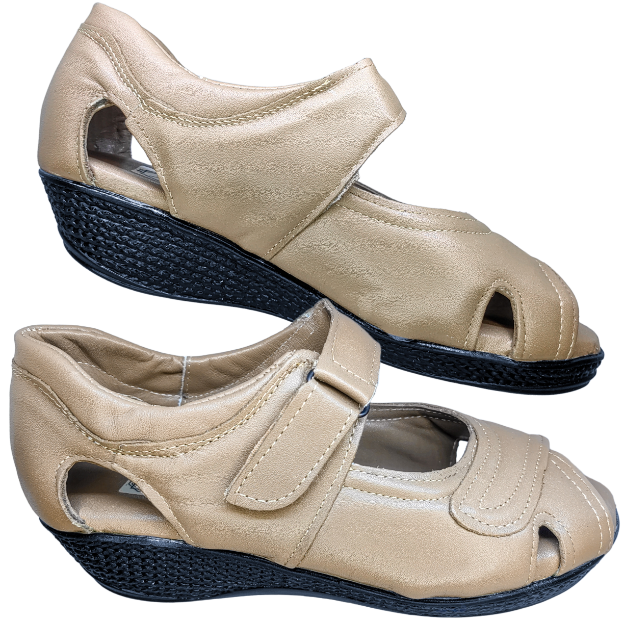 Sandalias de Mujer en Piel Borrego para Pie Diabetico Huaraches Casuales