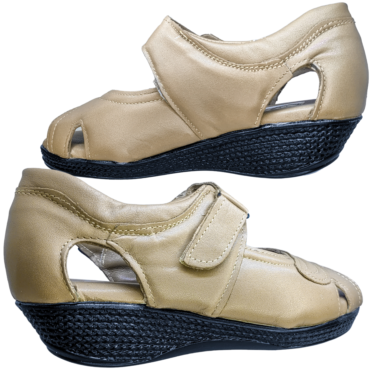 Sandalias de Mujer en Piel Borrego para Pie Diabetico Huaraches Casuales
