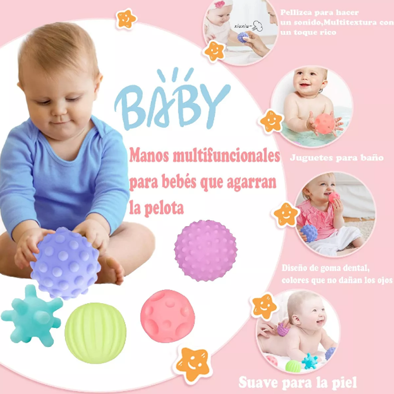 Juguetes Pelotas Estimulacion Sensoriale Didáctica Para Bebé.