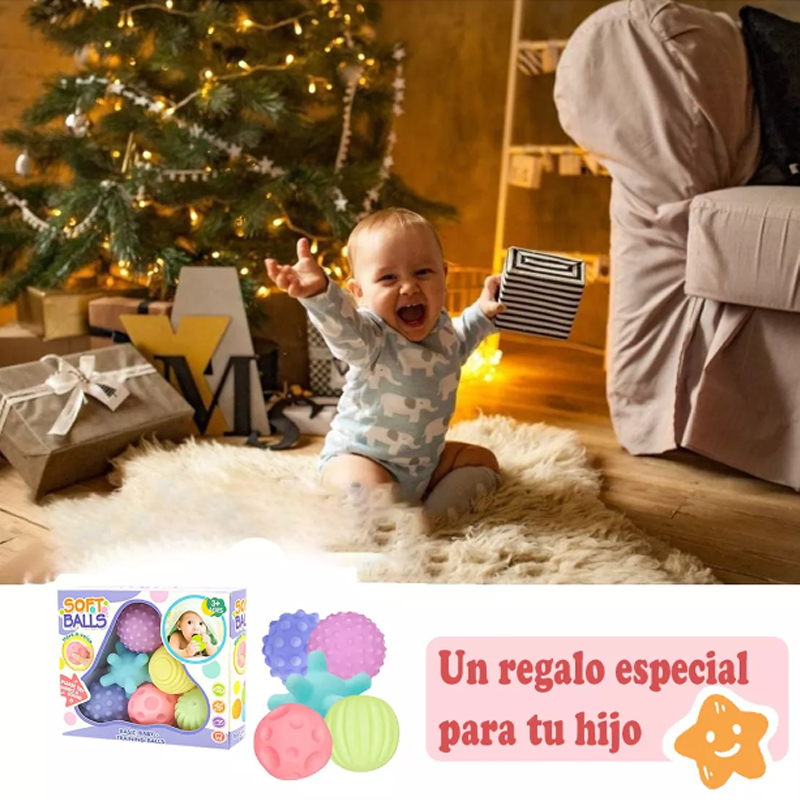 Juguetes Pelotas Estimulacion Sensoriale Didáctica Para Bebé.