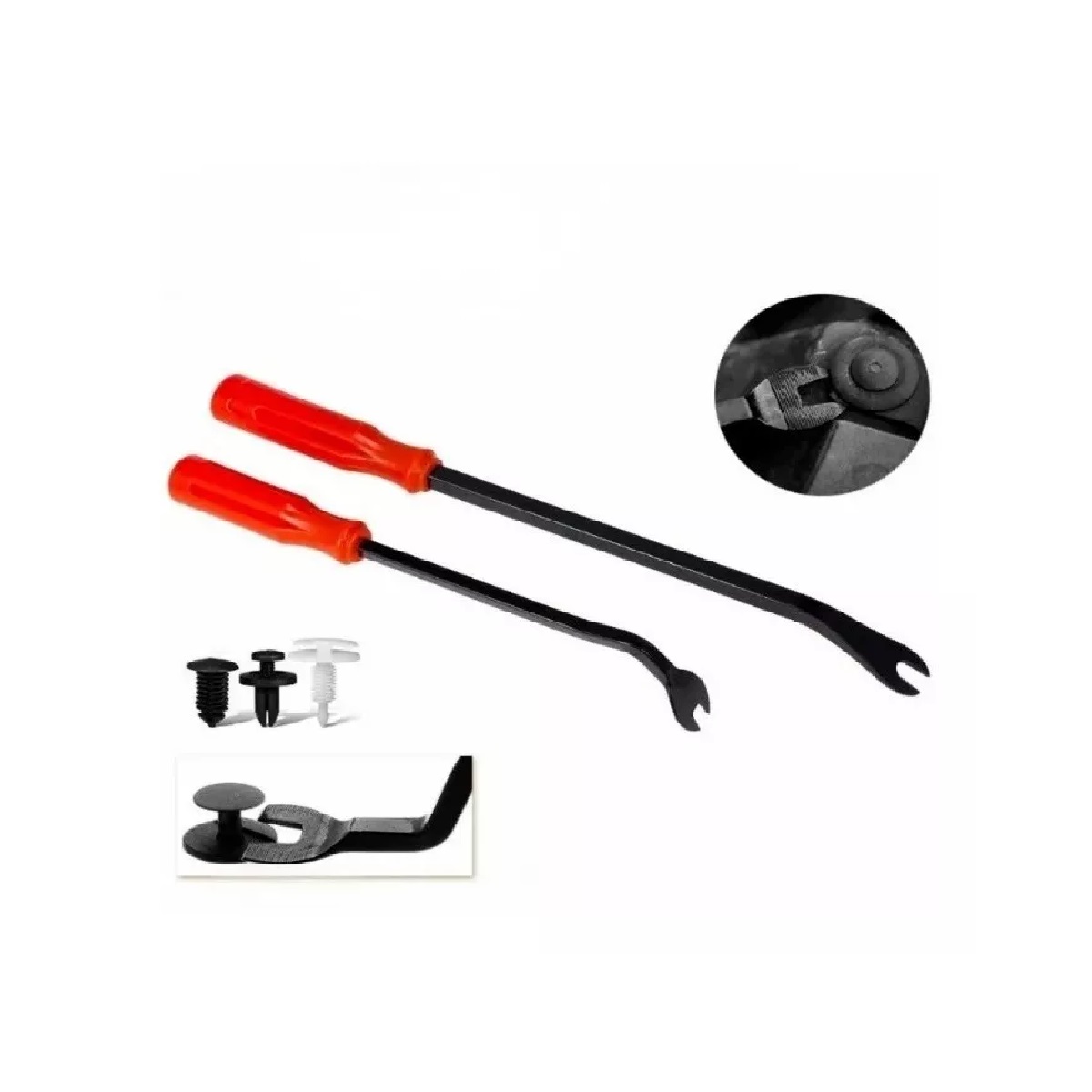 Herramientas Espátula Desarma Tablero Audio Estereo Faros Negro/Rojo 