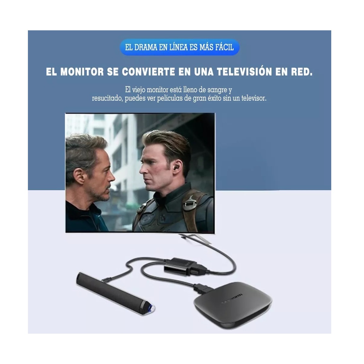 Cable Adaptador Convertidor Hdmi A Vga +regalo Cable 3.5mm Negro