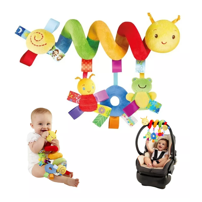 Peluche Sonaja Para Bebé Juguetes Bebe Espiral Estimulación.