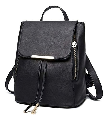 Mochila Mujer Bolsa Con Metalica Moda Impermeable Casual