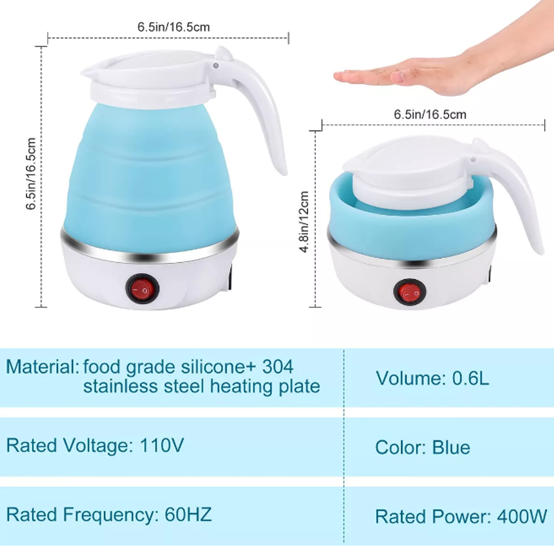Jarra Hervidor Eléctrica Tetera Plegable Portátil