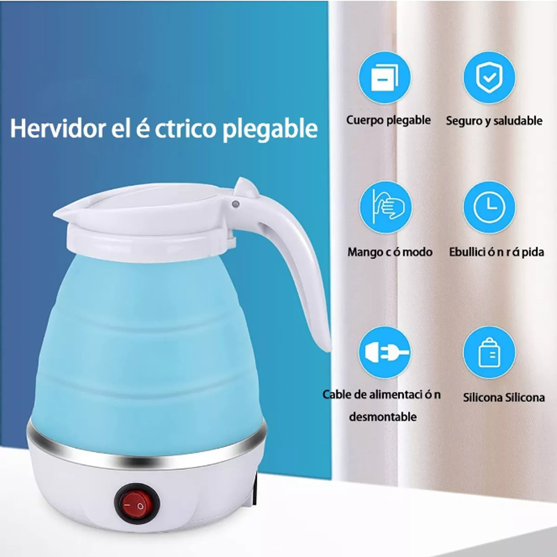 Jarra Hervidor Eléctrica Tetera Plegable Portátil