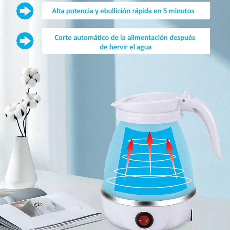 Jarra Hervidor Eléctrica Tetera Plegable Portátil