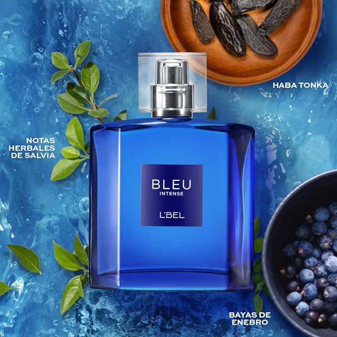 A L'BEL Perfume Bleu Intense Perfume para Hombre Larga Duración 100 ml/34 Oz.