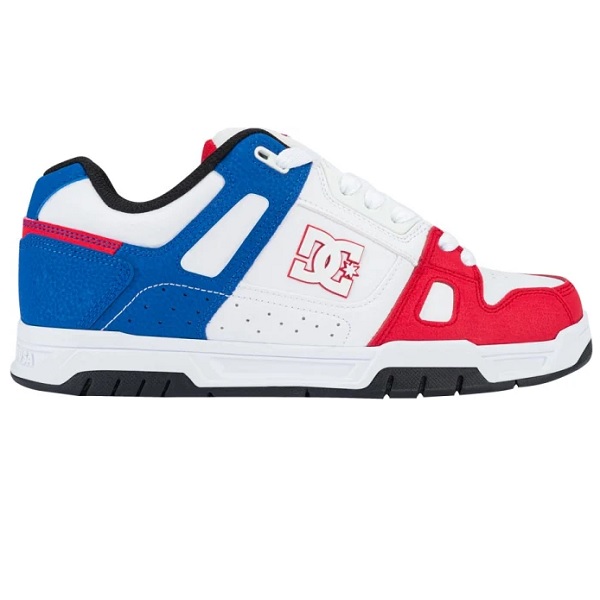 Tenis DC Shoes Skate Stag Blanco/Azul Casual #27.