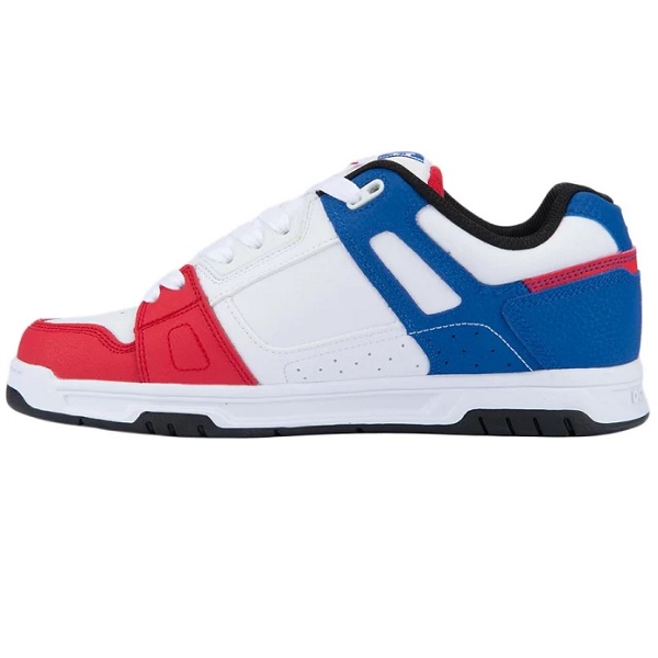 Tenis DC Shoes Skate Stag Blanco/Azul Casual #27.