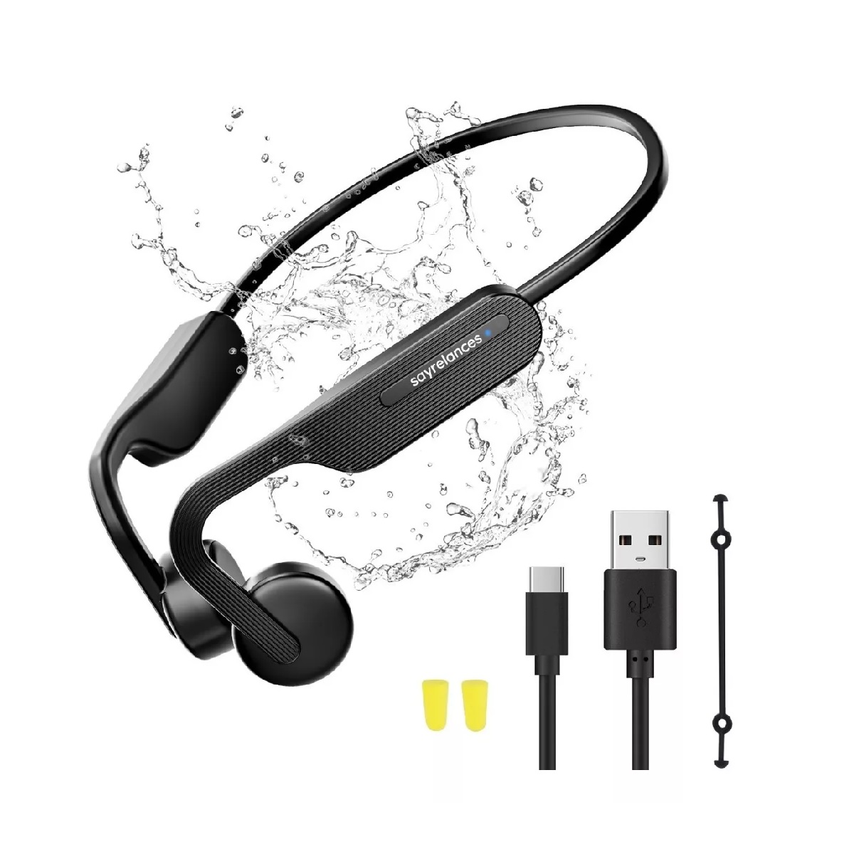 Audifonos Bluetooth Deportivos Wireless Conducción Ósea B10 NEGRO
