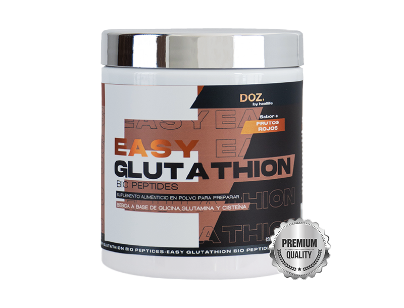 Glutathion Frutos Rojos con Vitamina C y E - DOZ. by Heallife - Antioxidante y Detox - 200g.