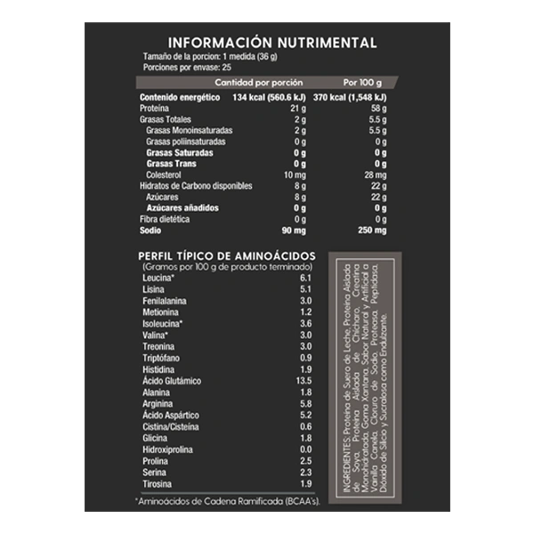 WPC Whey Protein con Creatina y Enzimas Digestivas - DOZ. by Heallife - Proteína de Suero de Leche.