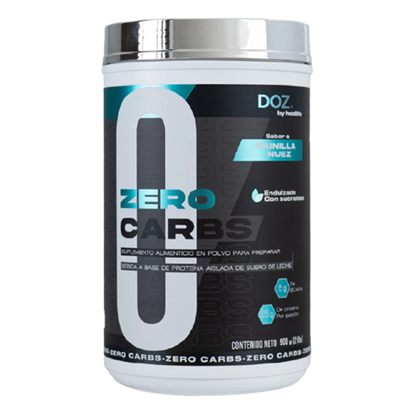 Proteína Zero Carbs con Creatina y BCAA's - DOZ. by Heallife - Vainilla Nuez.