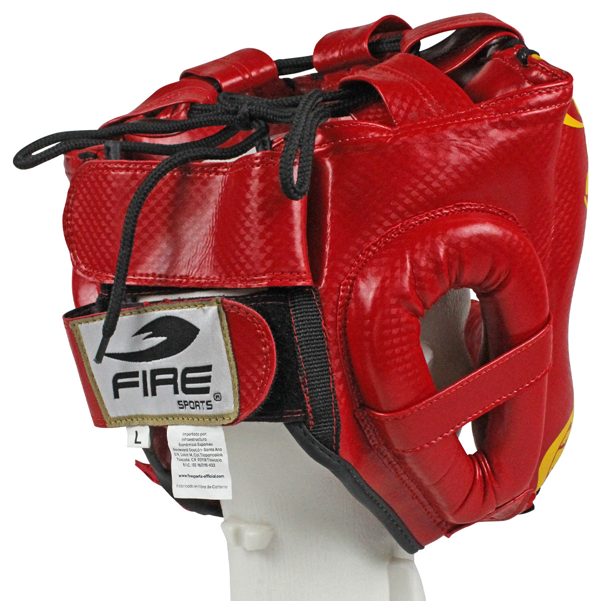 Careta de barra de PVC Fire Sports para box con diseño Dragón.